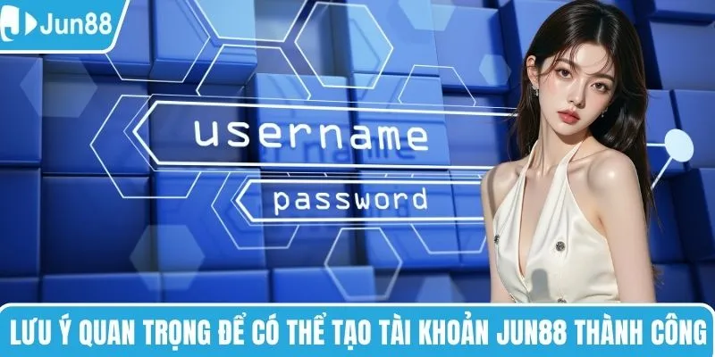 Lưu ý quan trọng để có thể tạo tài khoản JUN88 thành công