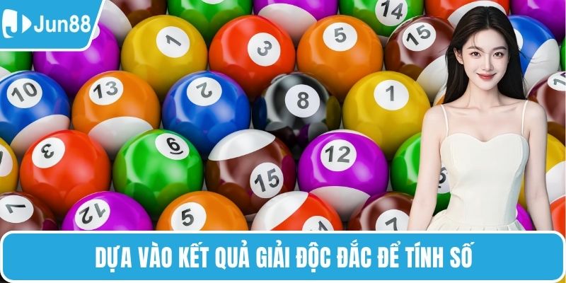 Dựa vào kết quả giải độc đắc để tính số